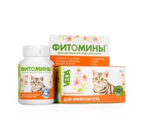 Veda Fitomini Immunity Cat - Papildbarība Fitokomplekss Kaķu Imunitātei 100 tabl.