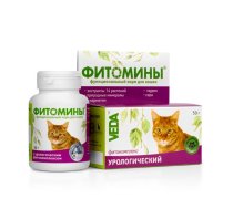 Veda Fitomini Cat Urology - Papildbarība Fitokomplekss Kaķiem Urīnakmeņu Slimības Profilaksei 100 tabl.