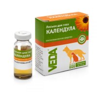 Veda Eye Lotion Calendula - Acu Tīrīšanas Līdzeklis Dzīvniekiem (Pielieni) 30 ml