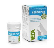 Veda Neoferons - Papildbarība Dzīvniekiem Ar Prebiotiķiem Imunitātei 10 tabl.