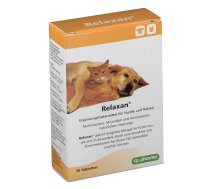 Relaxan - Papildbarība Dzivniekiem Nervu Sistēmas Nomierināšanai 30 tabl.