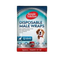 Simple Solution Disposable Male Wrap - Vienreizlietojama Higiēniskā Josta Suņiem S 12 gb