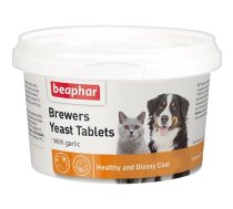 Beaphar Brewer Yeast Tablets With Garlic - Papildbarība suņiem un kaķiem no alus rauga un ķiplokiem 250 gb