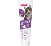 Beaphar Duo-Malt Paste - Papildbarība, kura palīdz dabīgi iztīrīt kaķu zarnu traktu no norītās spalvas 100 g