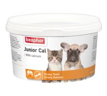 Beaphar Junior Cal - Papildbarība ar minerāliem kucēniem un kaķēniem pēc 6 nedēļu vecuma 200 g