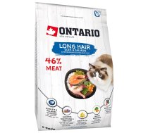 Ontario Cat Longhair - Sausā barība kaķiem (pīle ar lasi) 400 g