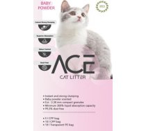 Ace Baby Powder - Cementējošās smiltis kaķu tualetei ar bērnu pūderi 10 L