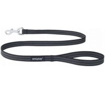 Amiplay Rubber L-XL 120 cm - Pavada suņiem (melna)
