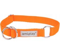 Amiplay Samba L - Daļēji savelkošā kakla siksna suņiem (oranža)