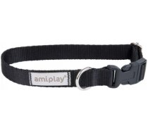 Amiplay Samba XL - Daļēji savelkošā kakla siksna suņiem (melna)