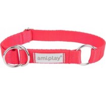 Amiplay Samba XL - Daļēji savelkošā kakla siksna suņiem (sarkana)