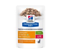 Hill's PD C/D Multicare Stress & Metabolic - Veterinārā Konserveta Barība Kaķiem (vista) 85 g x 12gb