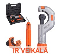 VEVOR 3PCS cauruļu griezēju komplekts – lieljaudas griezējs Ø4.8–50.8 mm, mini griezējs Ø3.2–22.2 mm un atdalīšanas rīks metāla un plastmasas caurulēm