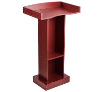VEVOR 1040 mm koka tribīne ar plauktiem, klēpjdatora virsmu, malas aizsargu, baznīcai, klasei, konferencei, prezentācijām