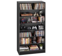 VEVOR 7 līmeņu mediju skapis, regulējama DVD un CD plaukts 70 x 30 x 140 cm grāmatām, spēlēm, viesistabai un birojam