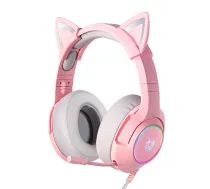 ONIKUMA K9 Rozā RGB Spēļu Austiņas