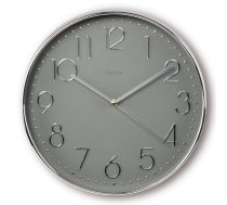 Hama corsica wall clock 30cm silver/grey | 185874 | 4047443517647 | QUHAMZE00185874