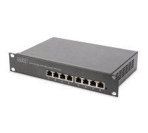 Digitus 10" Gigabit 8-Port Unmanaged PoE+ Switch | DN-95317 | 4016032441038 | WLONONWCREBDU