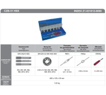 FANAR TAPS + DIES SET 31 pcs. M3-M12 CZB-31 HSS | 403602 | 5900920179143 | WLONONWCRRTUJ