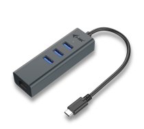 I-tec USB-C Metal 3 Port HUB with Gigabit Ethernet Adapter | C31METALG3HUB | 8595611701887 | NUITCUS3P000006