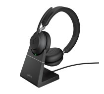 Jabra Evolve2 65 USB-C Black UC Chrg stand Stereo | 26599-989-889 | 5706991022940 | WLONONWCRFOID