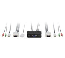 Lenovo LevelOne 2-Port USB VGA Cable KVM Switch, audio support | KVM-0223 | 4015867141908 | WLONONWCRFWHG