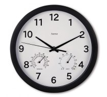 Hama malta wall clock 25cm black | 185868 | 4047443517586 | QUHAMZE00185868