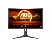 AOC Monitor C27G2Z3 27 inches Curved Fast VA 280Hz HDMIx2 DP HAS | C27G2Z3/BK | 4038986182263 | WLONONWCRCOXC