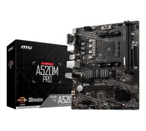 MSI A520M PRO motherboard AMD A520 Socket AM4 micro ATX | A520M PRO AM4 2DDR4 | 4719072755492 | WLONONWCRECJP