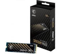 MSI SSD Disk SPATIUM M450 500GB M.2 PCIe 4.0 3600/2300MB/s | S78-440K380-P83 | 4711377341547 | DGMSIWK500M4502