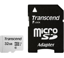 Transcend microSD Card SDHC 300S 32GB with Adapter | TS32GUSD300S-A | 0760557842071 | WLONONWCRPOEN