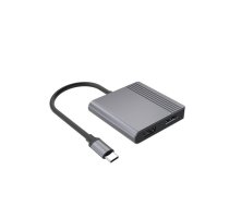 Gembird USB-C adapter to HDMI+DP 4K 60Hz black | A-CM-HDMIFDPF-01 | 8716309137249 | KBAGEMADA0113