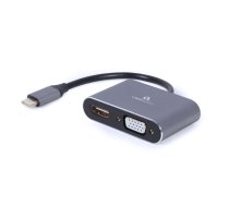 Gembird USB-C to HDMI VGA Adapt er | A-USB3C-HDMIVGA-01 | 8716309121347 | AIGEMA000000031