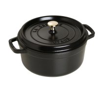 STAUB La Cocotte 24cm apaļš, 3.8L - Melns