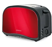 Brock BT 1002 RD Toaster 800W, Red BT 1002 RD