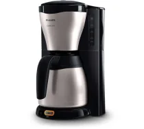 PHILIPS kafijas automāts ThermInox ar termotrauku, 1000 W, melns/pelēks - HD7546/20 HD7546/20
