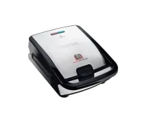 TEFAL sviestmaižu tosteris Snack Collection, 700W, 2 maināmas plātnes, melns/sudraba - SW852D12 SW852D12