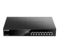 D-Link DGS-1008MP tīkla pārslēgs Nepārvaldīts Gigabit Ethernet (10/100/1000) Power over Ethernet (PoE) 1U Melns