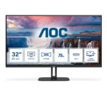 AOC V5 Q32V5CE/BK monitori 80 cm (31.5") 2560 x 1440 pikseļi Quad HD LED Melns