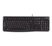 Logitech K120 Corded Keyboard tastatūra USB QWERTY US International Melns