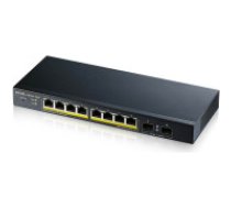 Zyxel Communications A/S Zyxel GS1900-10HP Vadīts L2 Gigabit Ethernet (10/100/1000) Power over Ethernet (PoE) Melns