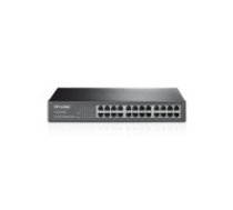 Tp-Link TL-SF1024D Nepārvaldīts Fast Ethernet (10/100) 1U Melns