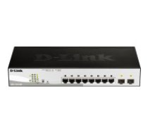 D-Link DGS-1210-08P Vadīts L2 Gigabit Ethernet (10/100/1000) Power over Ethernet (PoE) Melns