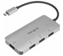Targus ACH226EU interfeisa centrmezgls USB 3.2 Gen 1 (3.1 Gen 1) Type-C 5000 Mbit/s Sudrabs