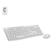 Logitech MK295 Silent Wireless Combo tastatūra Pele iekļauta RF Bezvadu QWERTY Angļu Balts