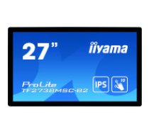 Iiyama ProLite TF2738MSC-B2 monitori 68,6 cm (27") 1920 x 1080 pikseļi Full HD LED Skārienjūtīgais ekrāns Vairāklietotāju Melns