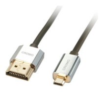 Lindy 41682 HDMI kabelis 2 m HDMI Type A (Standard) HDMI Type D (Micro) Melns