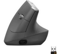 Logitech MX Vertical pele Labā roka RF bezvadu sakari + Bluetooth Optisks 4000 DPI