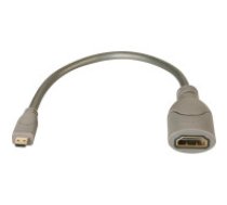 Lindy 41298 HDMI kabelis 0,15 m HDMI Type D (Micro) HDMI Type A (Standard) Pelēks
