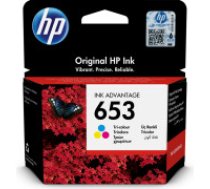 HP 653 Tri-color Original Ink Advantage Cartridge